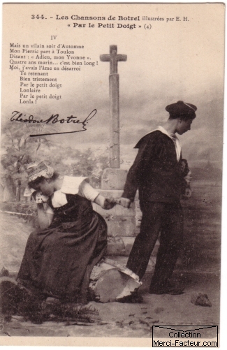 Paroles Par le petit doigt de Théodore Botrel