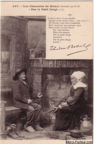 Carte postale ancienne pour la fête de la Saint Valentin