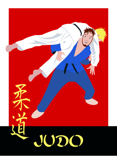 carte anniversaire judo