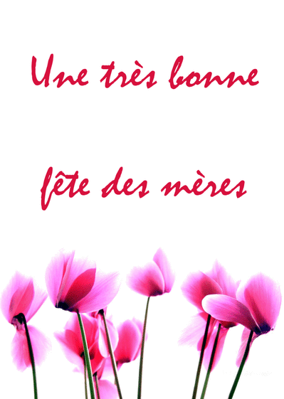 Bonne fête chères mamans !