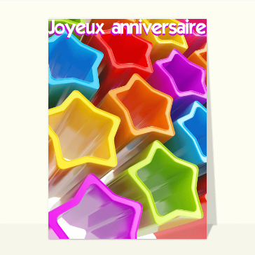 Etoiles d'anniversaire
