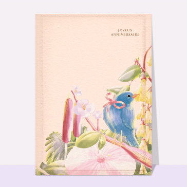 Joyeux anniversaire oiseau bleu