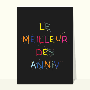 Le meilleur des anniv
