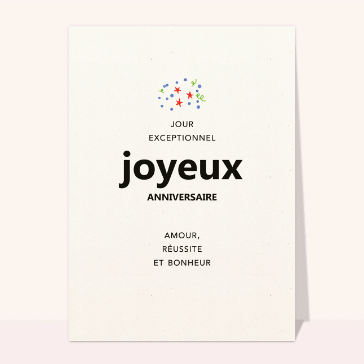 Un jour d'anniversaire exceptionnel