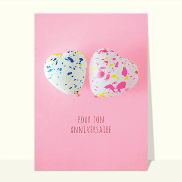 Ballons coeurs pour ton anniversaire