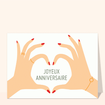 Les deux mains en forme de coeur