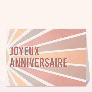 Joyeux anniversaire rayons de soleil
