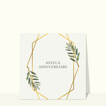 Joyeux anniversaire élégant