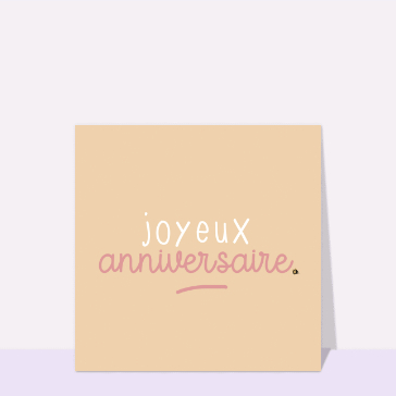 Joyeux et doux anniversaire