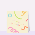 Cartes anniversaire pour votre texte