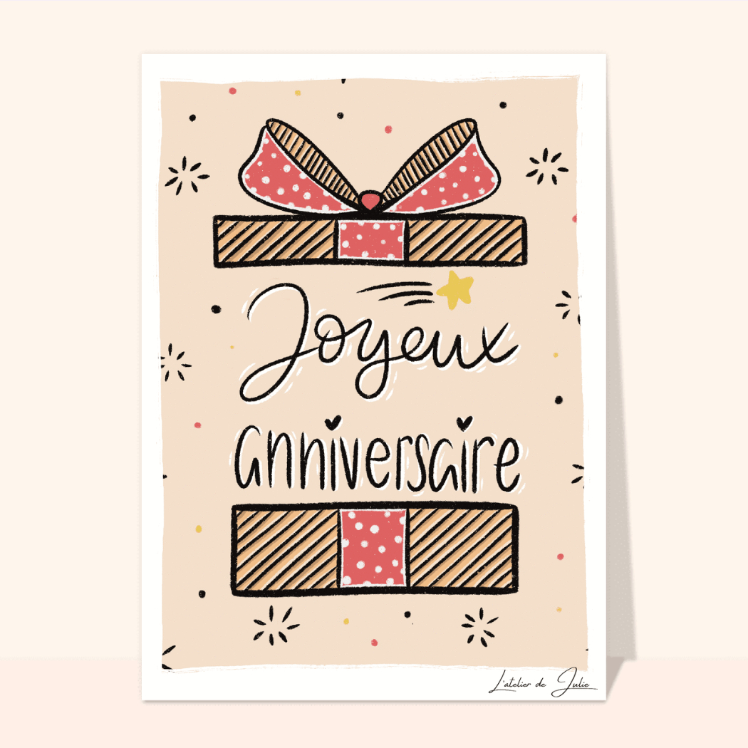 carte joyeux anniversaire texte