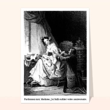 Pardonnez-moi, Madame, j'ai failli oublier !