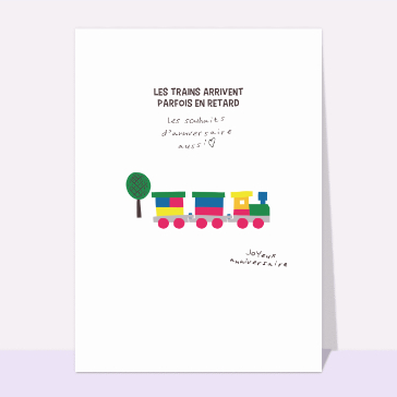 Les trains arrivent parfois en retard