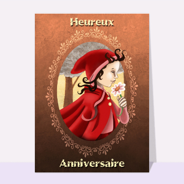 Heureux anniversaire chaperon fantasy