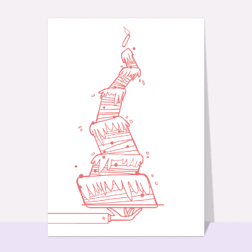 Gâteau d'anniversaire bancal