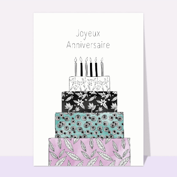Gâteau d'anniversaire décoré