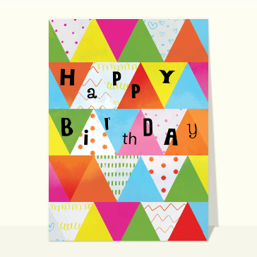Happy birthday bariolé