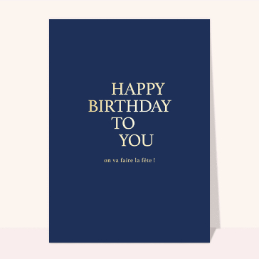 Happy birthday to you
