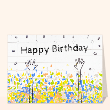 Happy Birthday street art
