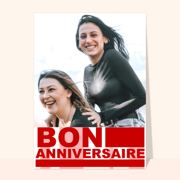 Bon anniversaire rouge