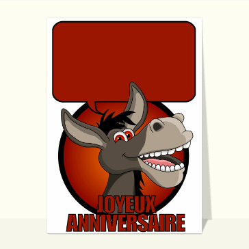 Joyeux anniversaire d'un ane gris