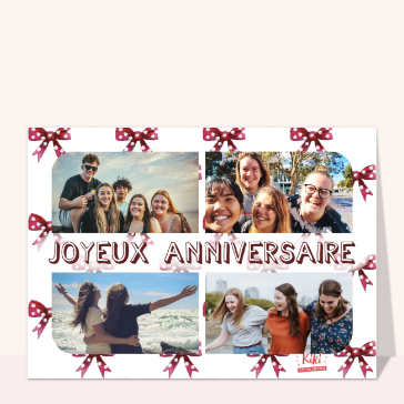 Anniversaire et petits noeuds rouges