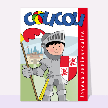 Anniversaire d'un petit chevalier Cartes anniversaires couvertures de magazines