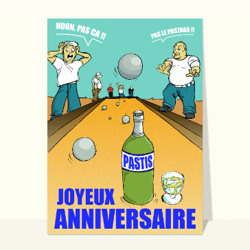Une partie de pétanque et un pastis