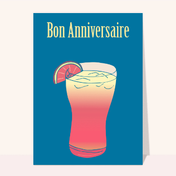 Cocktail d'anniversaire ensoleillé