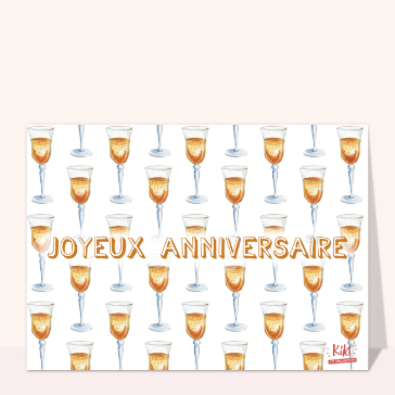 Coupes de Champagne pour ton anniversaire