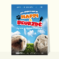 Cartes anniversaire d'affiches de film pour votre texte