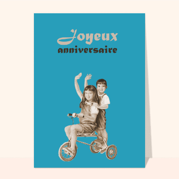 A vélo pour un joyeux anniversaire