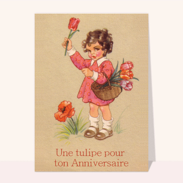 Une tulipe pour ton anniversaire
