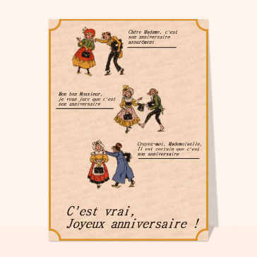 C'est vrai, joyeux anniversaire !