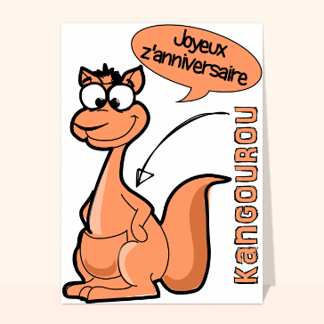 Le kangourou d'anniversaire