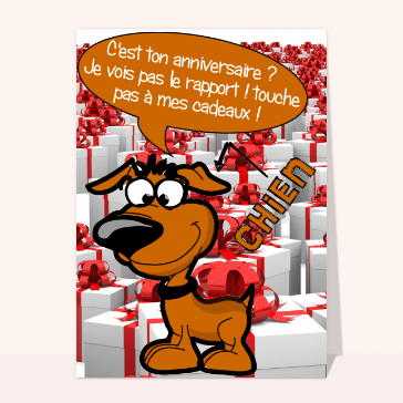 Chien de garde des cadeaux