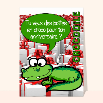 Anniversaire du croco