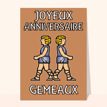 Joyeux anniversaire gémeaux