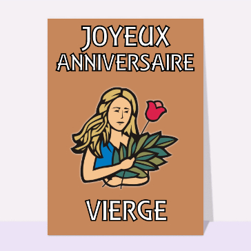 Joyeux anniversaire vierge
