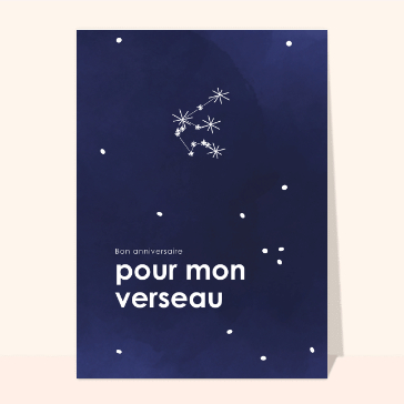 Anniversaire de mon verseau