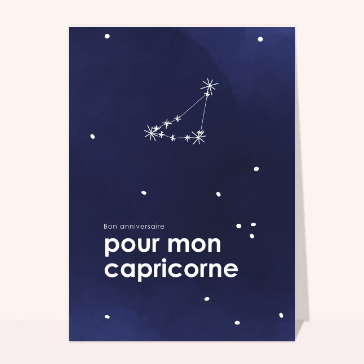 Anniversaire de mon capricorne