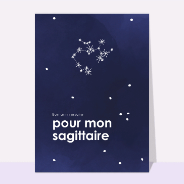 Anniversaire de mon sagittaire