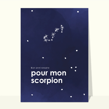 Anniversaire de mon scorpion