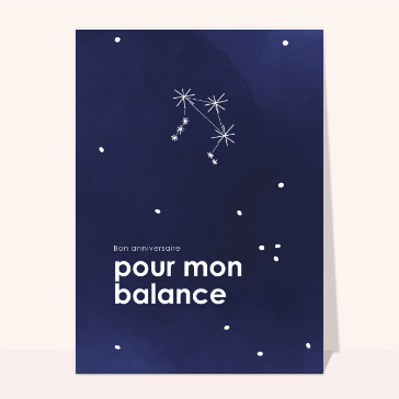Anniversaire de mon balance