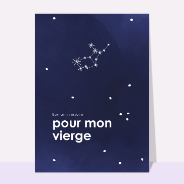 Anniversaire de mon vierge