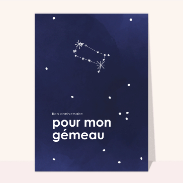 Anniversaire de mon gémeau