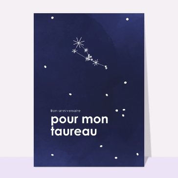 Anniversaire de mon taureau