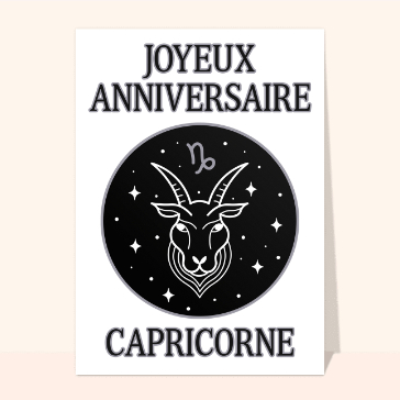 Joyeux Anniversaire Capricorne