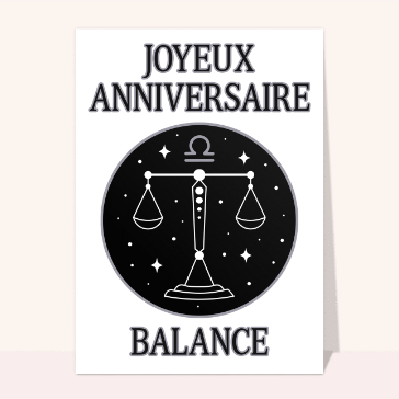 Joyeux Anniversaire Balance
