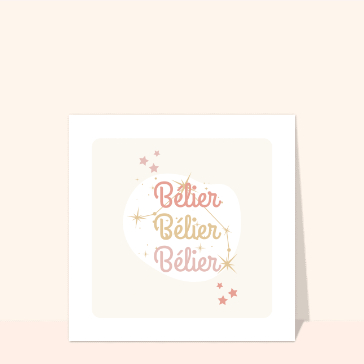 Bélier couleurs pastel